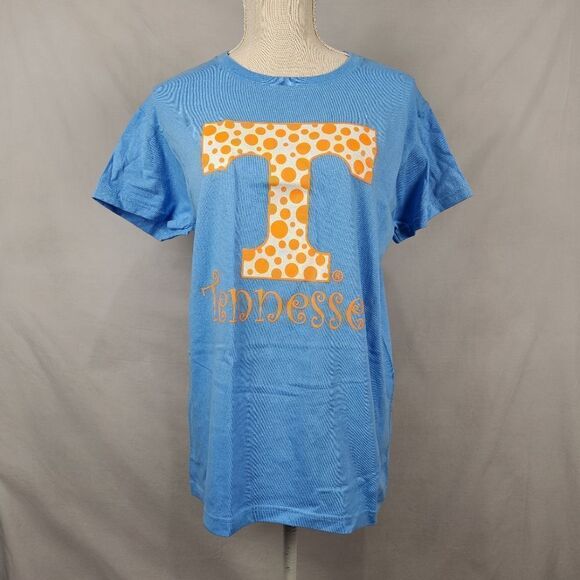 Tennessee Volunteers Vols T Shirt Blue Orange Football SEC medium power T dot - Picture 1 of 8